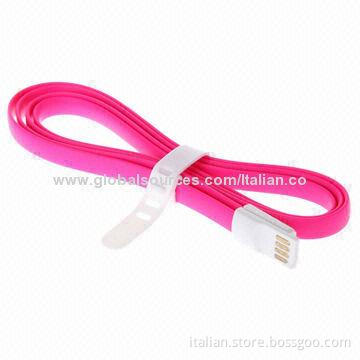 Creative Colorful Magnet Flat USB Charger Data Sync Cable for Apple iPhone 5